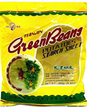 长城天津粉皮-圆形 TS Greenbeans Starch Sheet Ndls*250g  特价销售！！！ 保质期：31/12/2024