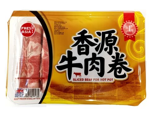 香源-牛肉卷 *400克 /Sliced Beef *400g  保质期：