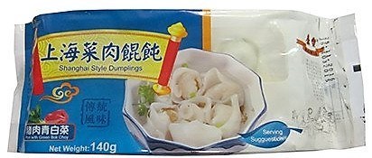 康乐上海菜肉馄饨-猪肉青白菜*140g HONOR Wonton - Pork with Green Par chai 保质期：25/02/2025