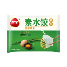 三全韭菜鸡蛋水饺400g SQ Leek Egg Dumpling