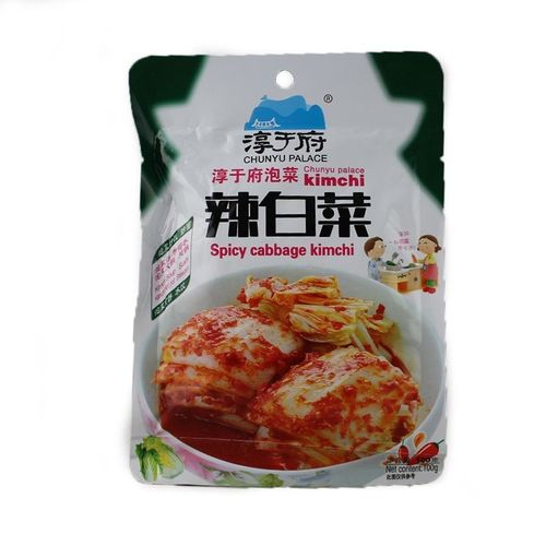 淳于府韩式辣白菜100G  Chunyu Palace Brand Spicy Cabbage  保质期: