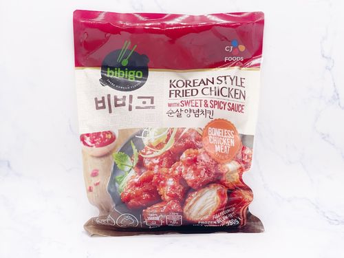 必品阁韩式吮指炸鸡-甜辣味 350g Korean Style Fried Chicken with Sweet  Spicy Sauce 保质期：