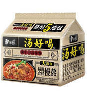 白象汤好喝辣牛肉汤味面五连 Noodle Artificial Spicy Beef Soup 5 Packs 保质期：11/10/2024