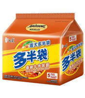 白象多半袋香辣牛肉味面五连包 Noodle Spicy Beef 5 Packs 保质期：08/10/2024