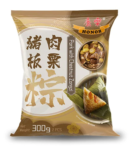 康乐猪肉板栗粽子 300g HR Zongzi - Pork with Chestnut  保质期：