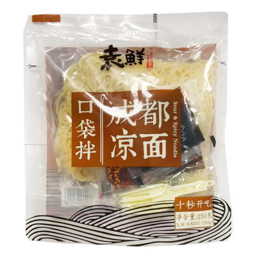 袁鲜成都凉面 250g Chengdu Cold Spicy Noodle  免费商品 ！！！保质期：01/05/2024