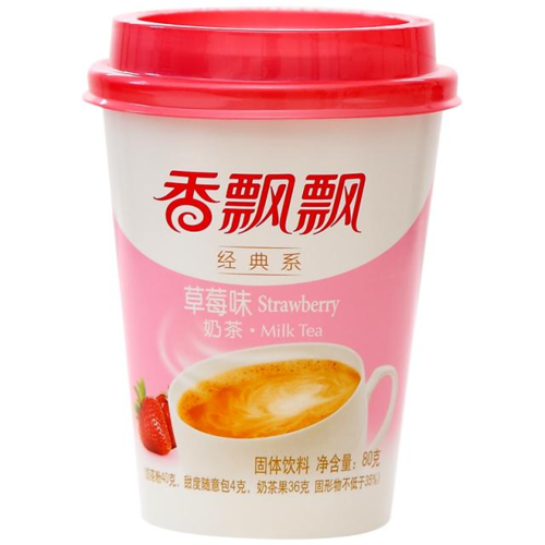 香飘飘草莓奶茶80g XPP Strawberry Milk Tea 保质期：