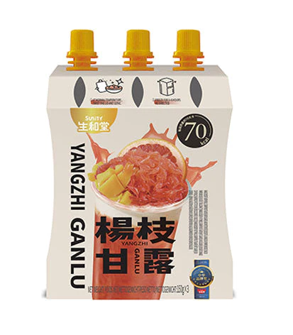 生和堂吸吸果冻-杨枝西柚-3袋 SU Dessert- Mango Grapefruit Sago 保质期：01/11/2024