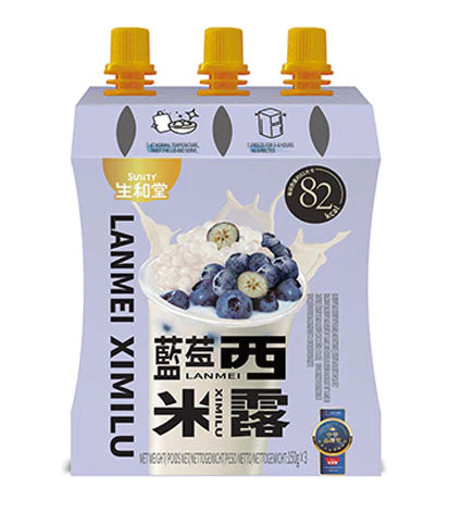 生和堂吸吸果冻-蓝莓西米露-3袋 SU Dessert-Blueberry Sago Jelly 保质期：14/08/2024