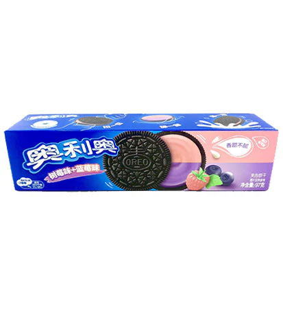 奥利奥饼干-蓝莓97g Oreo Cookie -Blueberry  Raspberry Flavoured 保质期：05/11/2024