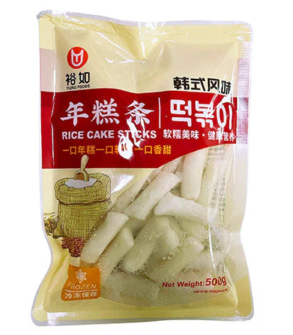 裕如韩国年糕条500g YR Rice Cake Sticks 保质期：26/12/2024