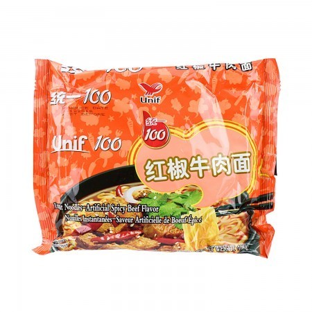统一袋面-红椒牛肉UNI Noodles Red Spicy Beef *120g 保质期: 16/11/22