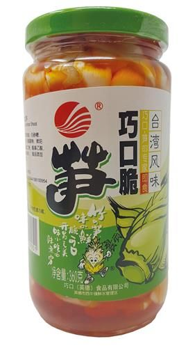 巧口脆笋(瓶装)台湾风味*360克/Seasoned Bamboo shoots 保质期：09/09/2025