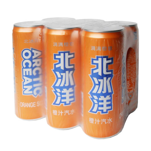 北冰洋橙汁汽水 6罐装 6*330ml BBY Brand Orange Flavour Soft Drink6 x330ml 保质期：