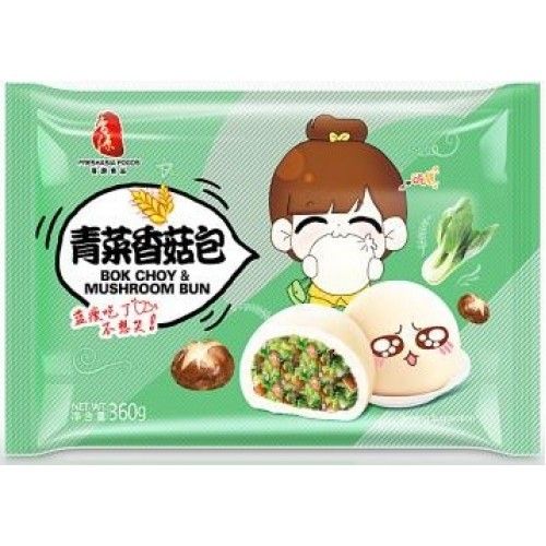 香源-香菇青菜包*360g 12粒 Bok Choy &amp; Mushroom Bun 360g 保质期：