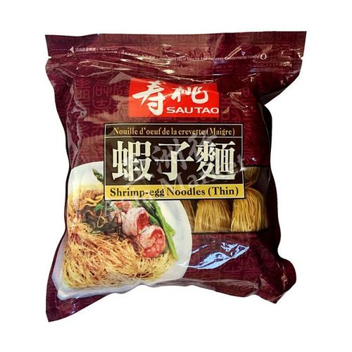 寿桃袋装虾子面(幼条）x454gST Shrimp-Egg Noodle Thin 保质期：