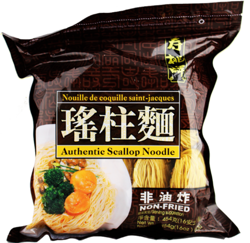 寿桃袋装面-原味瑶柱 x454gST Authentic Scallop Noodles  保质期：15/11/2024