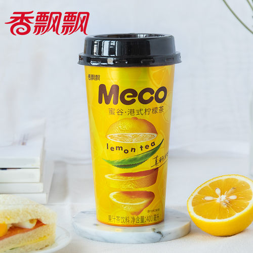 香飘飘MECO 果汁茶 (港式柠檬茶)400ml Meco Fruit Tea (Hong Kong Style Lemon Tea) 保质期：