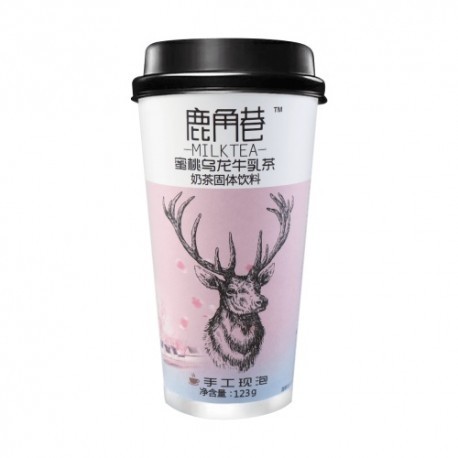 鹿角巷奶茶（蜜桃乌龙牛乳茶） LJX Tea Drink - Peach Oolong123G 保质期：12/10/22