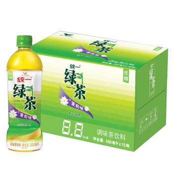 整箱统一绿茶茉莉味15瓶装 l/ TY Green Tea 15*500ml  保质期：