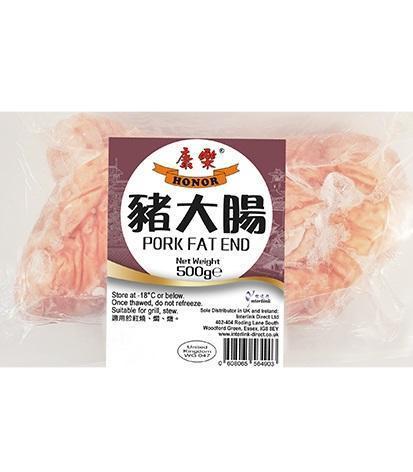 康乐猪大肠500g  Pork Fat End 500g 保质期：30/01/23