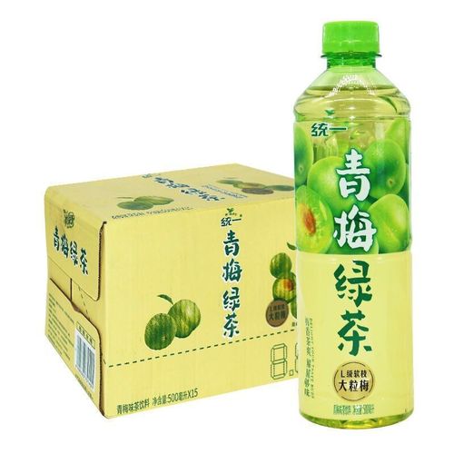 整箱统一青梅绿茶15瓶装 500ml UNI Green Plum Flavour Tea Drink   保质期：