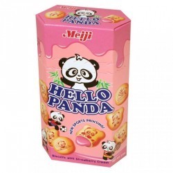MEIJI小熊饼草莓味 Hello Panda Biscuit Strawberry x50g 保质期：31/08/22