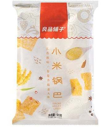 良品铺子小米锅巴-五香味90g Xiaomi Millet Crisp - Five Spices 保质期：23/08/22