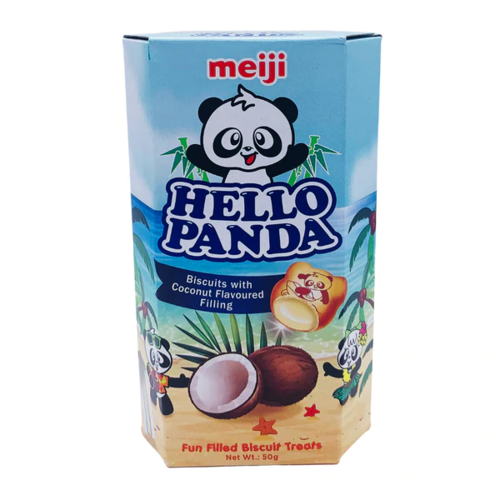 MEIJI 小熊饼-椰香味 50g Hello Panda Biscuit Coconut Flav 保质期：03/06/22