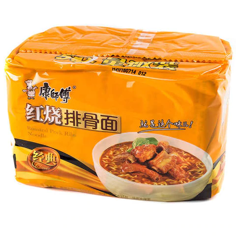 康师傅经典5连包-红烧排骨KSF Noodles-Roasted Pork 5pack  保质期：26/07/22