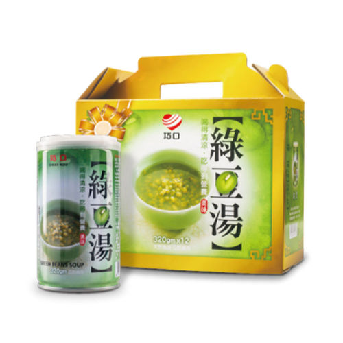 巧口绿豆汤-整箱装 24罐*320g Green Bean Soup 24x320g 保质期：