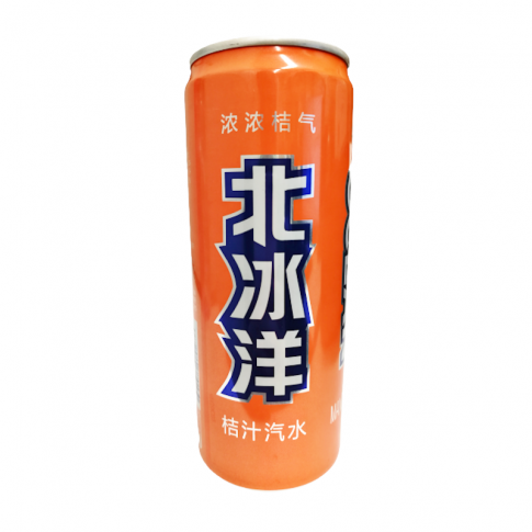北冰洋桔汁汽水 单罐装BBY Brand Tangerine Flavour SoftDrink x330ml 保质期：20/02/2025