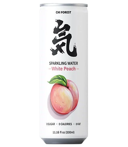 元气森林气泡水-白桃-(罐装) 330ml Sparkling Water - Peach (Can) 保质期：17/06/23