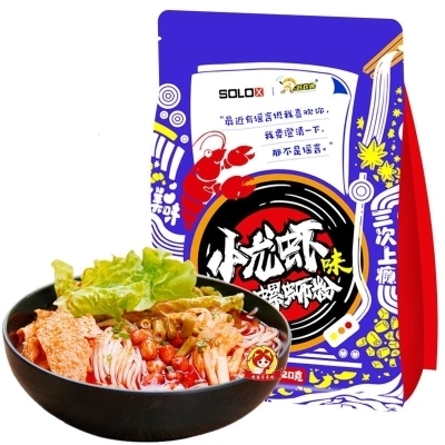 好欢螺螺蛳粉-小龙虾味 320g Instant Spicy vermicelli-lobster 320g   保质期:13/08/2024