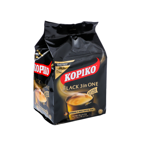 KOPIKO 三合一黑咖啡 Coffee Black 3in1 10x25g 保质期：04/04/2025