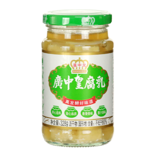 广中皇白腐乳绿标 328G Beancurd Sauce  保质期：27/01/2025