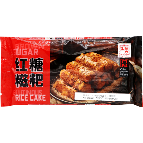 张力生红糖糍粑 220g 冷冻 Brown Sugar Glutinous Rice Cake保质期: