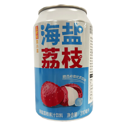 王老吉荔小吉海盐荔枝 330ml  Lychee Sea Salt Flavor Soft Drink 保质期：24/09/2024