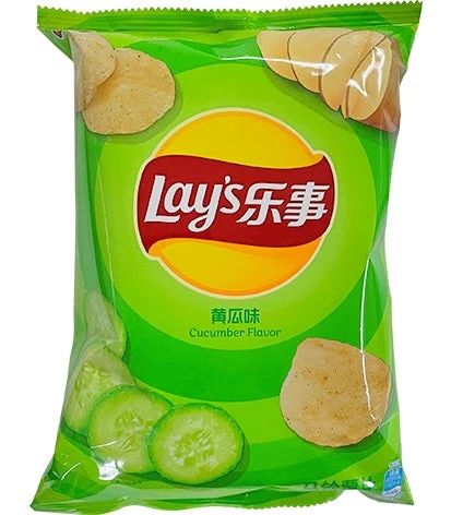 乐事薯片黄瓜味70g LAY Potato Chip - Cucumber保质期：