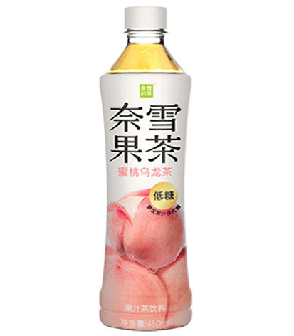 奈雪果茶-蜜桃乌龙茶450ml NX Fruit Drink-Peach Oolong Tea  保质期：