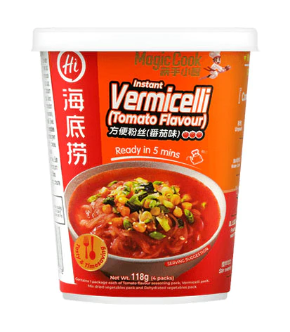 海底捞方便粉丝-蕃茄味118g HDL Instant Vermicelli-Tomato Flavour 保质期：06/11/2024